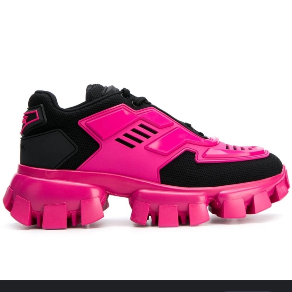 Authentic Prada Cloudburst Thunder panelled sneakers